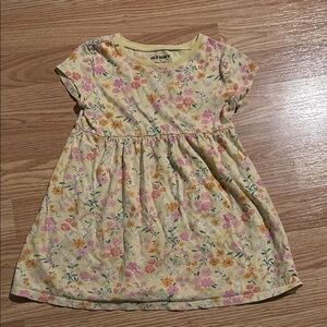 Old Navy Kids Dress in Yellow Floral Print
